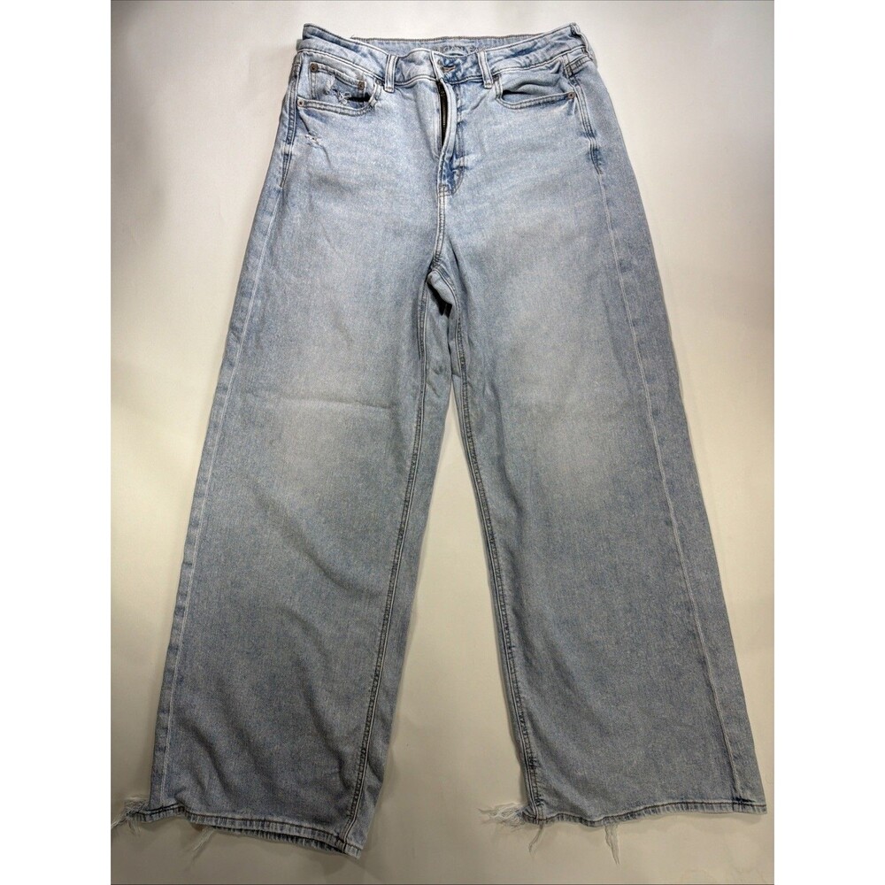 American Eagle Women’s Super High Rise Baggy Wide Leg Jean Size 8